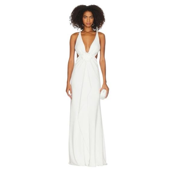 Ronny Kobo X Free People White Backless Gown Small - Picture 14 of 14